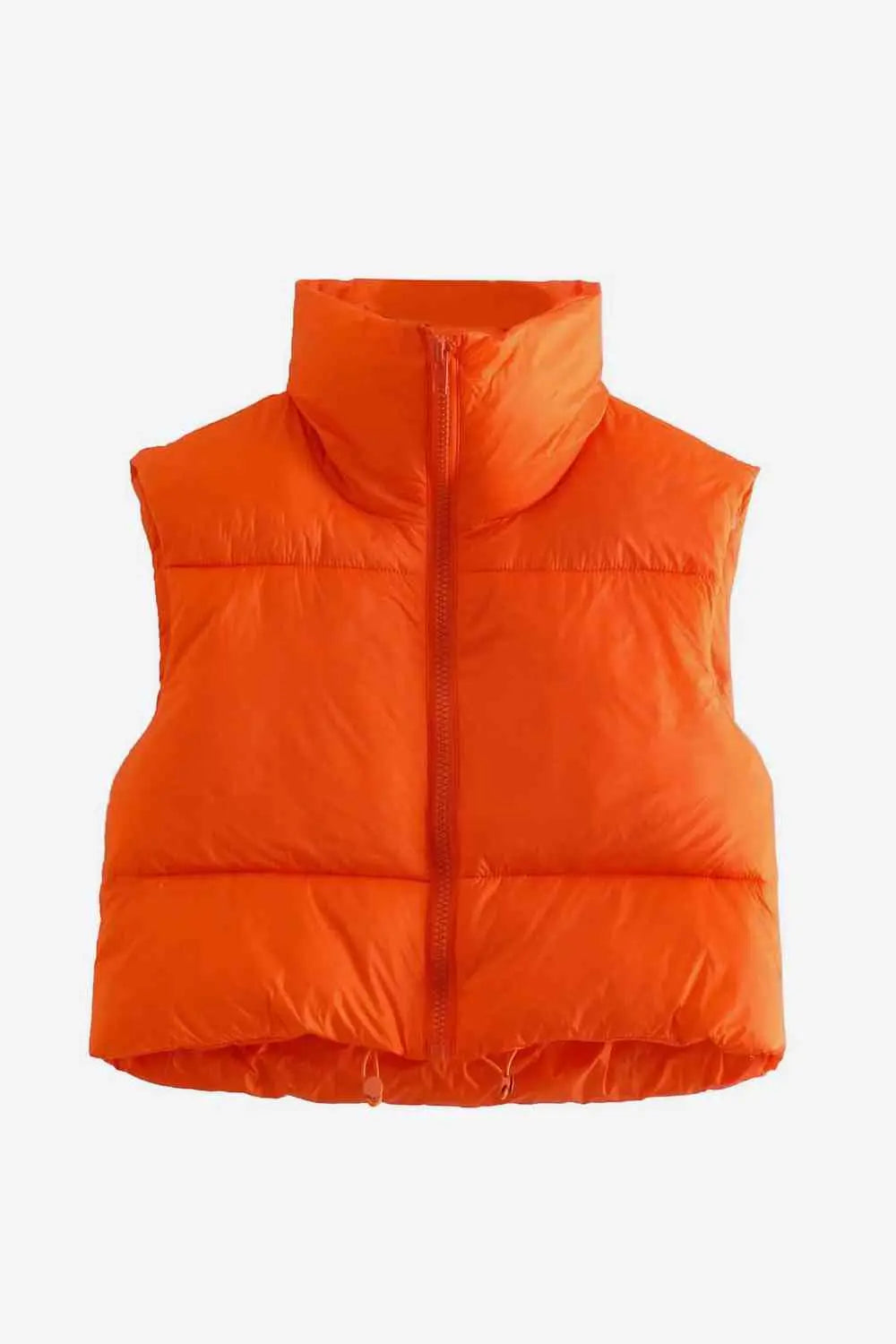 Zip-Up Drawstring Puffer Vest Zip-Up Drawstring Puffer Vest Stay cozy and stylish with this lightweight puffer vest – perfect for all of life's explorations! Be ready to take on the day (in style) with this wardrobe essential. Pattern type: Solid Style: C
